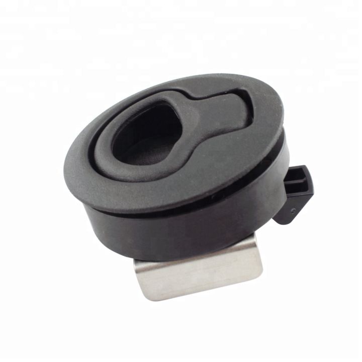 1PCS ABS Plastic 2 inch Round Marine Boat Deck Latch Hatch Black Color