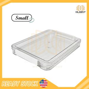 【D319】Kotak Penyimpanan yang Cerdas Stackable Large Capacity Storage Box A4 Paper Books Documents Stationery Kitchenware Organizer Box