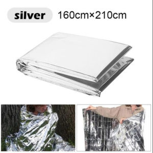 Emergency Blanket Camping Outdoor Safety Keep Warm Wind Proof First Aid Rescue Kecermasan Thermal Survival Kit 户外求生保温毯