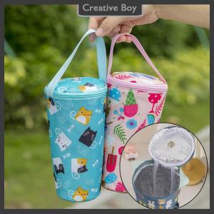 [Creative] Portable Milk Tea Tote Bag Heat Preservation Bag Eco-friendly Handbag Carrying Insulated Cup Cover Tumbler Cup Accessories