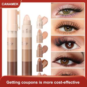 【CANAMEK 】 DIMSHOW 5 In 1 Eyeshadow Pencil Kit Velvet Matte Pigment Shimmer Highlight Makeup Combination Mini Eye Shadow Pen Cosmetics