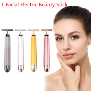 [Childhood MS] T Beauty Roller Energy Roller Electric Face-lifting Facial Massage Beauty Tools Waterproof Face Care Meridian Massage Stick