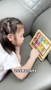 Magnetic Color Sorting and Number Maze Board Magnetic Beads Learning CountingEducation Toy for Kids