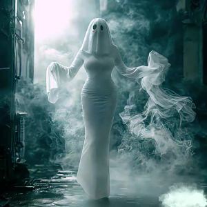 Ghost Girl cos The same cute ghost dress for women as worn by Mrs. Xingzi cosplay Halloween stage costume