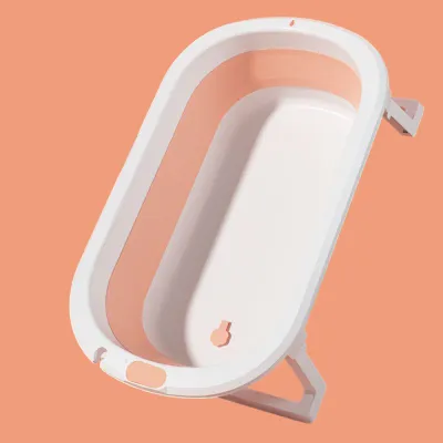 BabyMiyoyo Foldable Baby Bathtub – Large Infant Bathtub for Newborns & Toddlers Sitting & Lying Home Use - OB028