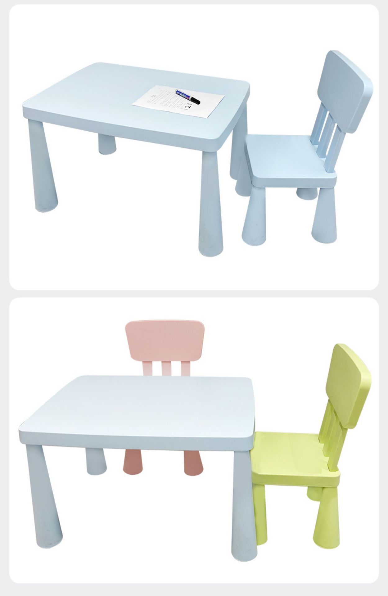 เซ็ทโต๊ะและเก้าอี้เด็ก โต๊ะเด็ก  IKEA เฉพาะโต๊ะ พร้อมส่ง ถูกลงกว่าเดิม จำนวนจำกัด