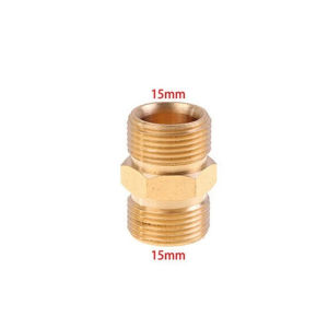M22 14/15mm Pressure Washer Hose Adapter Male Female Thread Extension Coupler Brass Build