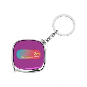 Multicolor Pocket Sized Retractable Rulers 2 Meter Measurement Tool with Safety Lock Mechanism Metal for Construction