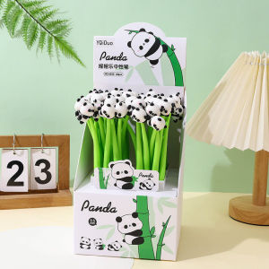 Pen Dakwat 熊猫软胶中性笔1支 Panda Shaker Gel Pen 1PC 0.5mm 可爱呆萌熊猫摇摇笔卡通解压练字通用学生礼物 Cute Panda Student Gifts