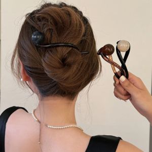 QIWANBA19 เครื่องมือจัดแต่งทรงผม คลิปเกลียวลูกปัด กิ๊บติดผม กบหัวเข็มขัด คลิปจับสาย ง่ายๆ คลิปหนีบผม คลิปหางม้า สำหรับผู้หญิง