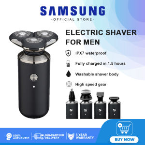 Samsung Original 5 IN 1 Electric Shaver For Men Wet and Dry Shaving Hair Trimmer Rotation Rechargeable Portable Washable Travel Razor