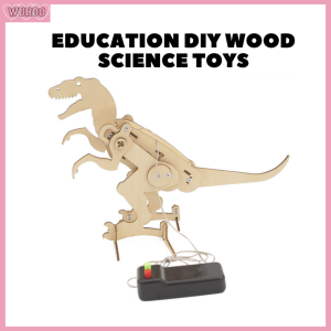 STEM EDUCATION DIY Wire Control Electronic Tyrannosaurus Scientific Toys Kit Wooden Educational Science Experiment Material
