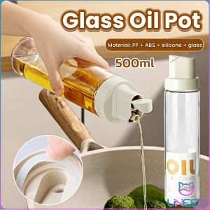 Need Kitchen seasoning glass jar drip-free oil pot leak-proof 500ml