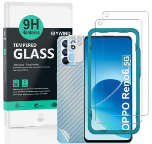 Ibywind Oppo Reno6 5G [2PCS Pack] Tempered Glass Screen Protector With Easy Install Kit