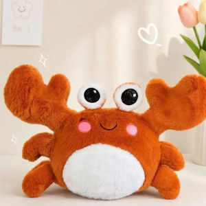 Gấu Bông Cua Cự Giải Mũm Mĩm Siêu Cute – Thú Nhồi Bông Cua Biển Lông Mềm Mịn Gối Ôm Ngủ Decor Phòng Quà Tặng Cho Bé & Bạn Gái