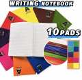 10PCS/BUNDLE NOTEBOOKS 80Sheets 145x200mm 10Color/Assorted School Office StationerySupply. 