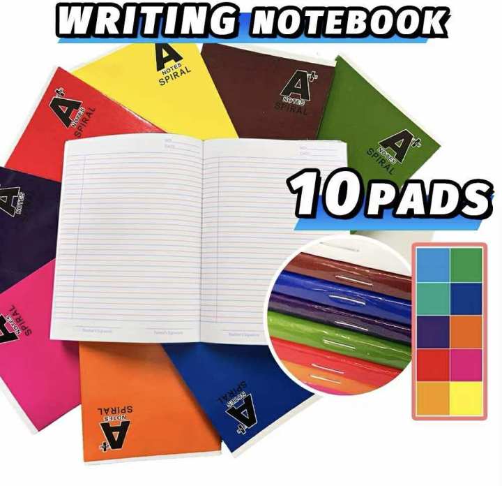 10PCS/BUNDLE%20NOTEBOOKS%2080Sheets%20145x200mm%2010Color/Assorted%20School%20Office%20StationerySupply%20-%20Image%202