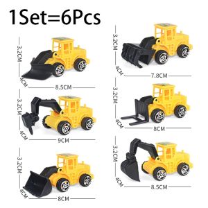 1 SET 6 PCS MAINAN MOBIL KONTRUKSI LENGKAP DAN DAPAT DIJADIKAN HIASAN KUE / CONSTRUCTION VEHICLES TOYS