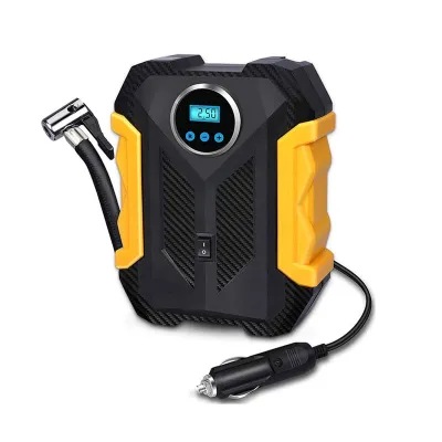 Pompa Ban Portable Tire Elektrik 12V C1399-1 - Pompa Serbaguna Digital LCD Display + Lampu Senter