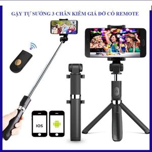 Gậy chụp ảnh tự sướng 3 in 1 Có Đèn Led gậy tự sướng bluetooth tích hợp giá đỡ điện thoại hỗ trợ livestream