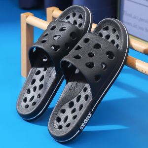 Cute Cartoon Couple Bathroom Slippers 2025 New Anti-Slip Quick-Dry Home Bathing Beach Shoes For Women Summer