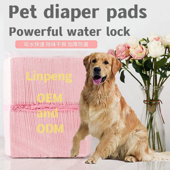 Urine pink extra thick deodorizing rabbit cat water absorbent pad pet ...