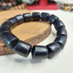 gelang kayu kelor hitam bertuah 14mm