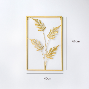 Goldstar Modern Living Room Wall Hanging Decor Frame Home Decoration Metal Circle/Leaf Shaped Lron elegant modern Art Wall Decoration for Sofa Background