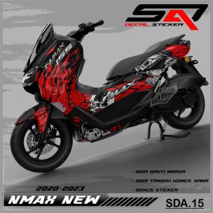 Decal Sticker Custoom Full Body NMAX NEW 2020-2023 Decal Stiker Variasi Motor NMAX NEW SDA.15