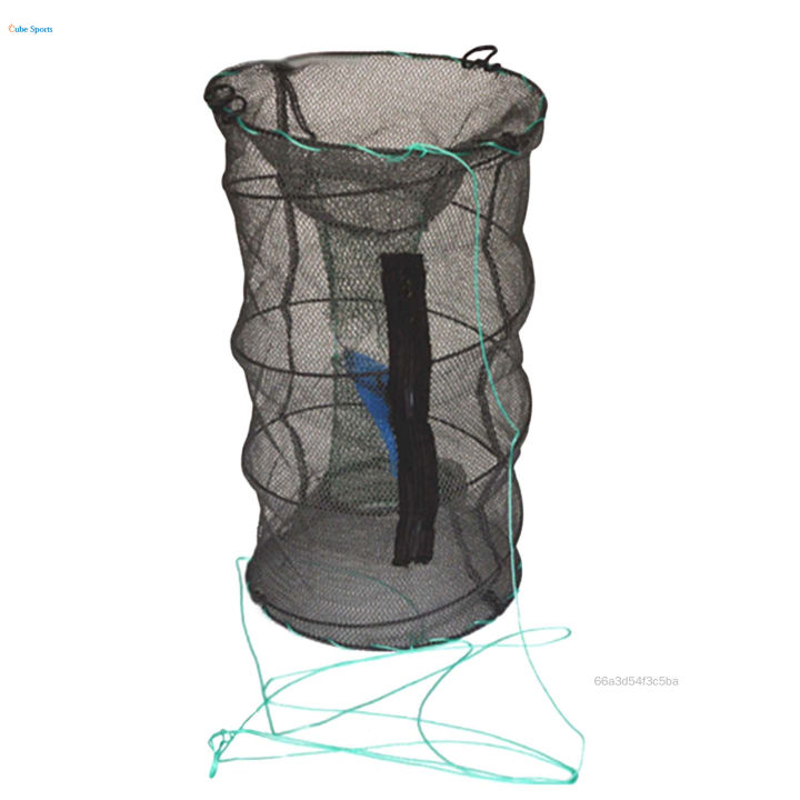 cube Fishing Net Mesh Fish Cage Minnow Fish Cage Mesh Hole Fish Crabs ...