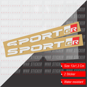 Stiker Cutting GR Sport Variasi Wiper Mobil Terbaru