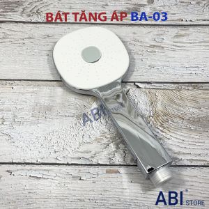 Bát sen tắm tăng áp BA-03 cao cấp ( tay sen vòi hoa sen mạ crome hàng đẹp )