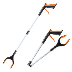 VALER Lightweight Foldable Litter Picker Easy To Hold Collapsible Trash Reacher Picker Portable Strong ic Tip Garbage Grabber Garden