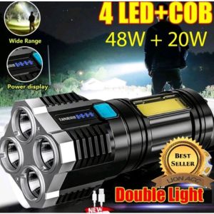 SENTER LED CHARGEABLE / SENTER LED 4 MATA 48W + 20W