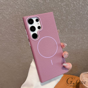 Magnetic Charging Phone Case For Samsung A05S A06 A56 A15 A16 A26 A35 A36 A05 S23 S24 FE S25 Ultra 5G Contrast Color Textured Casing With Built-in Flannel Protection