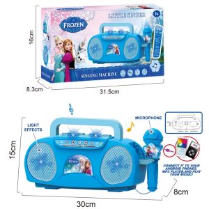 【Fast delivery】Children Singing Machine with mic Toys Battery operated for Gift Boy and Girl Christmas Gift Light Singing Machine Musical Instrument Toy Educational Toys for Kids