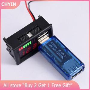 [COD] CHYIN Car12V Battery Voltage And Power Display Meter Digital Car Battery Voltmeter LED Battery Charge Level Indicator Lead-acidLithium
