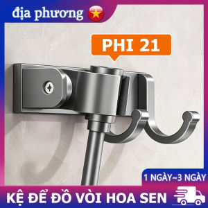 Giá Đỡ Vòi Sen Kèm Móc Treo Phụ Kiện Nhà Tắm Chất Liệu Nhôm Không Gian Chống Rỉ Sét Dày Dặn Dán Tường Không Cần Khoan Lỗ Chịu Lực Tốt Điều Chỉnh Góc Độ Lên Xuống 120 Độ Phù Hợp Ren Phi 21 Lắp Đặt Dễ Dàng Cho Vòi Hoa Sen Cầm Tay Màu Xám