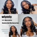 5x5 Wear and Go Glueless Bob Wig Human Hair Pre Plucked Pre Cut Glueless Wigs for Black Women Body Wave Lace Front Wigs Human Hair No Glue Lace Closure Wig for Beginners 180% Density 12 Inch. 
