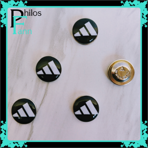 Kancing Pin Magnet BIB Button Number Race/Maraton/Lari Adidas (1 Set 4pcs)