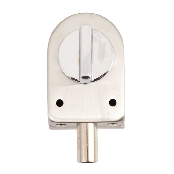 Glass Sliding Door Latch Lock Non Apertured Stainless Steel Glass Door Lock For Shower Room 