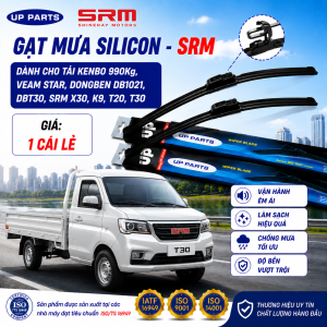 Gạt mưa ô tô tải Kenbo 990Kg VEAM STAR DONGBEN DB1021 DBT30 SRM X30 K9 T20 T30 - Xương mềm Silicon UP PARTS chất lượng cao