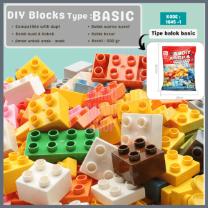 DIY building blocks bricks | BALOK Balok Besar Compatible dengan duplo