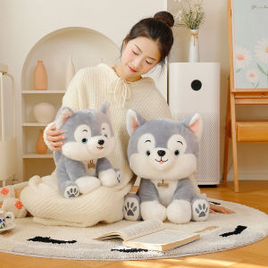 JOJO CASTLE New Nice Cute Husky Plush Toy Soft Kawaii Puppy Dog Plush Toy Cartoon Animal Girls Children Birthday Christmas Gift