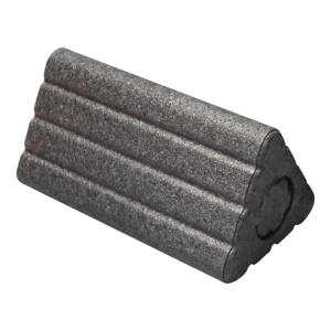 Triangular Yoga Block and Plastic Rollers Set Yoga Props Plastic Texture for Full Body Massage and Fitness Training