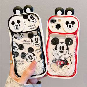 💯【เคสโทรศัพท์】 + Gratis Ongkir💯มิกกี้น่ารักการ์ตูนเคสนิ่มป้องกันการตกสำหรับ IPhone 15 14 13 11 12 Pro Max ฝาครอบกันกระแทก