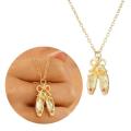 Aesthetic Ballet Shoe Pendant Necklace Bowknot Choker Trendy Clavicle Chain Unique Neck Jewelry Perfect Graduation Gift. 