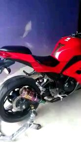 knalpot akrapovic gp lorenzo + slip on ninja 250 fi new karbu RR mono z250 R25 MT25