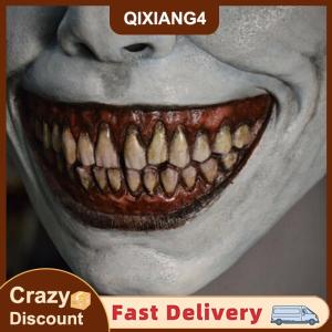 【QIXIANG4】 Nụ Cười Trừ Tà Halloween ma mặt nạ lễ hội thanh giả trang ngôi nhà ma ám Mặt Nạ Kinh Dị vai trò chơi Nụ cười khuôn mặt trắng mặt nạ mắt trắng