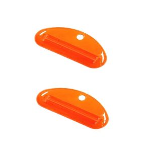 JEHUA 2pcs Manual Toothpaste Squeezer No Waste Squeezed Toothpaste Tube Clip Simple Plastic Facial Cleanser Dispenser Bathroom